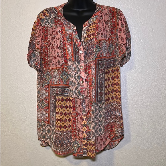 Westport Tops - Westport Multicolor Paisley Button-Down Shirt